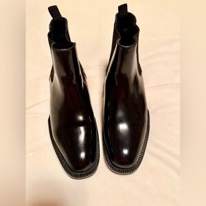 Prada Black polished Chelsea Boots 39, fits women’s 8.5